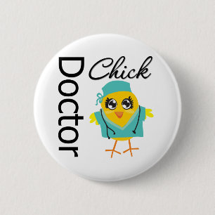 Doctor Chick Ronde Button 5,7 Cm