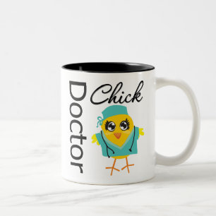 Doctor Chick Tweekleurige Koffiemok