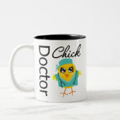 Doctor Chick Tweekleurige Koffiemok (Links)