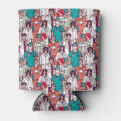 Doctor & chirurg Patroon Blikjeskoeler (Voorkant)