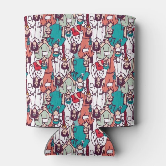 Doctor & chirurg Patroon Blikjeskoeler (Achterkant)