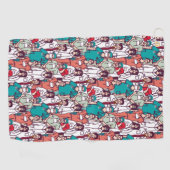 Doctor & chirurg Patroon Golfhanddoek (Horizontaal)