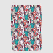 Doctor & chirurg Patroon Golfhanddoek (Voorkant)