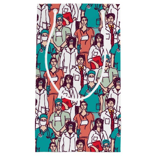 Doctor & chirurg Patroon Klein Cadeauzakje (Voorkant)