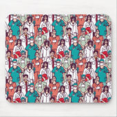 Doctor & chirurg Patroon Muismat (Voorkant)