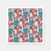 Doctor & chirurg Patroon Servet (Voorkant)