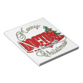 DOCTOR CHRISTMAS Dermatologist Notitieblok (Schuin)