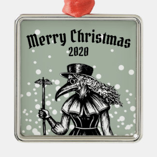 Doctor Christmas Plague Metalen Ornament