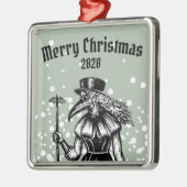 Doctor Christmas Plague Metalen Ornament (Links)