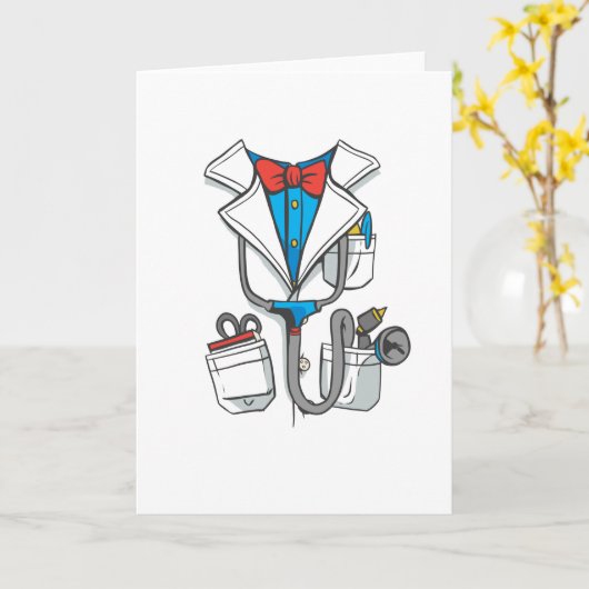 Doctor Coat Kaart (Gele Bloem)