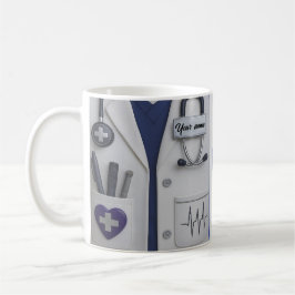 Doctor Coat Stethoscope Mug | Custom Medical Nurse Koffiemok