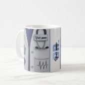 Doctor Coat Stethoscope Mug | Custom Medical Nurse Koffiemok (Voorkant links)