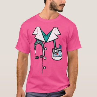 Doctor Costume Lab Coat Halloween Medical Mannen W T-shirt
