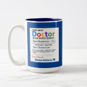 Doctor Custom Best Tweekleurige Koffiemok (Links)