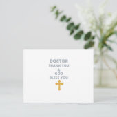 DOCTOR DANK U EN GOD BLESS U BRIEFKAART (Staand voorkant)