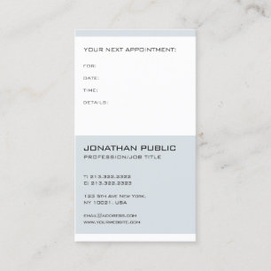Doctor Dentist Elegant Modern Appointinder Afsprakenkaartje