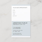 Doctor Dentist Elegant Modern Appointinder Afsprakenkaartje (Voorkant)