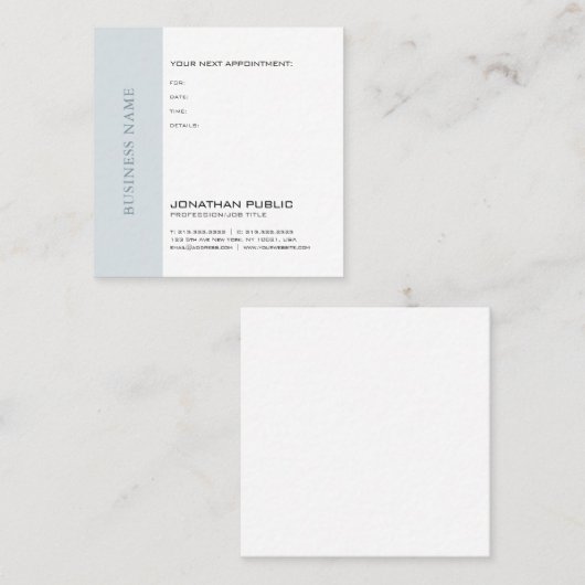 Doctor Dentist Therapist Chic Appointinder Afsprakenkaartje (Voorkant / Achterkant)