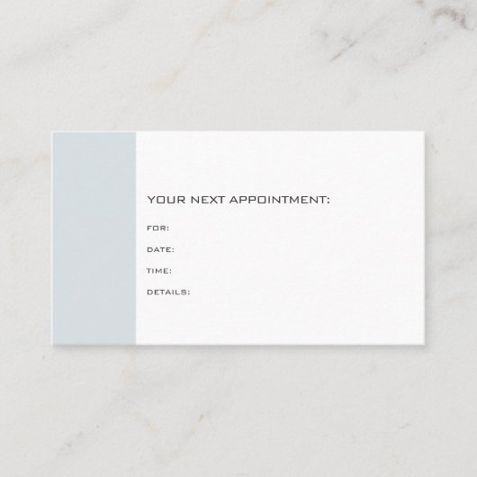 Doctor Dentist Therapist Chic Appointinder Afsprakenkaartje (Voorkant)