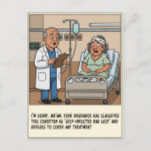 Doctor Diagnosis With Spotted Patient Get Well Briefkaart (Voorkant)