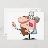 Doctor die een klembord vasthoudt briefkaart (Voorkant / Achterkant)