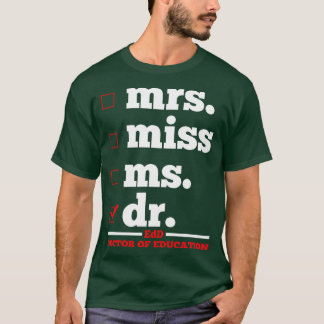 Doctor Doctoraatsgraad T-shirt