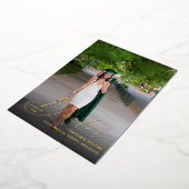 Doctor Elegant Foto Afstuderen Folie Aankondiging (Gedraaid)