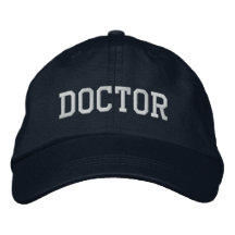 Doctor Embroided Baseball Hat / Pet - marine