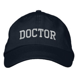 Doctor Embroided Baseball Hat / Pet - marine