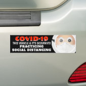 Doctor Emoji | Corona-virus Bumpersticker (Op auto)