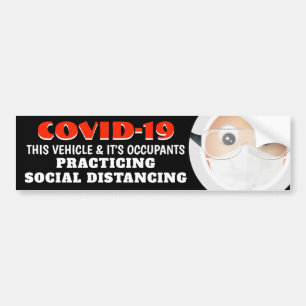 Doctor Emoji Corona-virus Bumpersticker