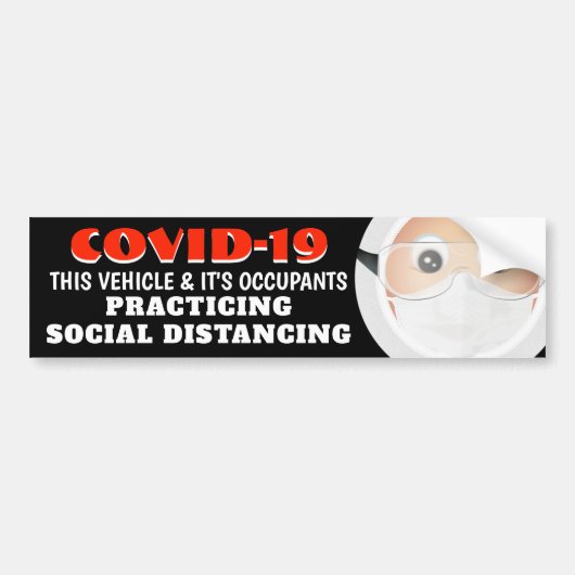 Doctor Emoji | Corona-virus Bumpersticker (Voorkant)