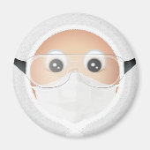 Doctor Emoji Magneet (Voorkant)