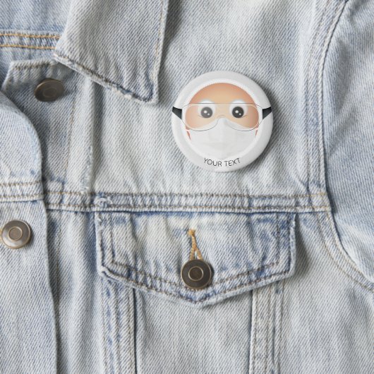 Doctor Emoji Ronde Button 5,7 Cm (In situ)