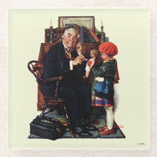 Doctor en de Doll Glazen Onderzetter (Voorkant)