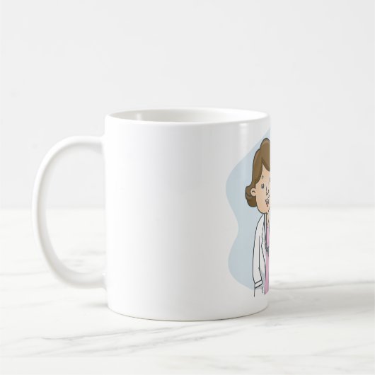 Doctor en nieuwe moeder met een Baby koffie Mok (Links)