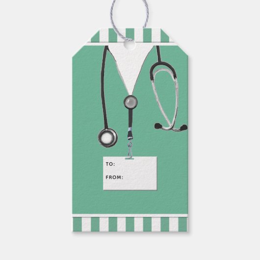 Doctor en verpleegkundige cadeaulabel (Voorkant)