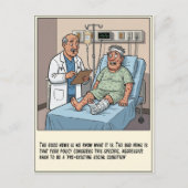 Doctor Examines Male Patient With Rash Get Well Briefkaart (Voorkant)