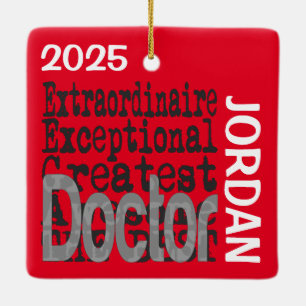 Doctor Extraordinaire CUSTOM Keramisch Ornament
