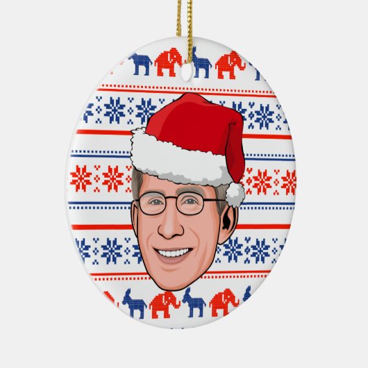 DOCTOR FAUCI Kerstmis Keramisch Ornament (Rechts)