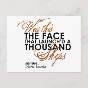 Doctor Faustus Quote Briefkaart