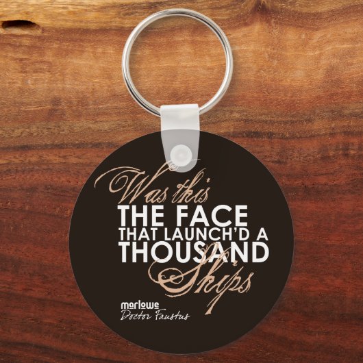 Doctor Faustus Quote Sleutelhanger (Voorkant)