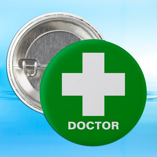 Doctor & First Aid, Ambulance, Medic Ronde Button 5,7 Cm