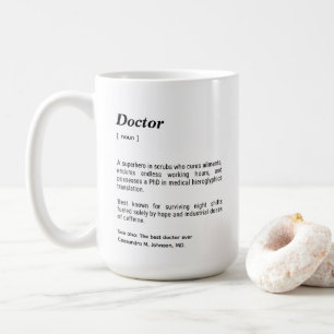Doctor Funny Dictionary Definitie Aangepast Koffiemok