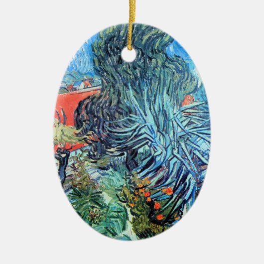 Doctor Gachet's tuin, Auvers van Vincent van Gogh Keramisch Ornament (Voorkant)