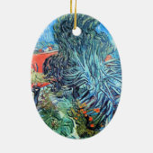 Doctor Gachet's tuin, Auvers van Vincent van Gogh Keramisch Ornament (Achterkant)
