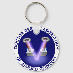Doctor Geek's Laboratory Logo Sleutelhanger