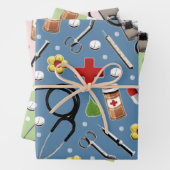 Doctor Gift Wrapping Papieren vellen (In situ)