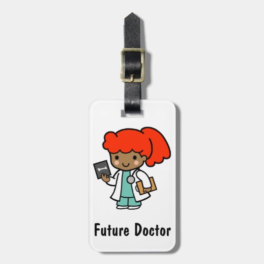 Doctor Girl met Xray Bagagelabel (Voorkant verticaal)