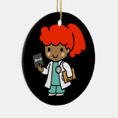 Doctor Girl met Xray Keramisch Ornament (Rechts)
